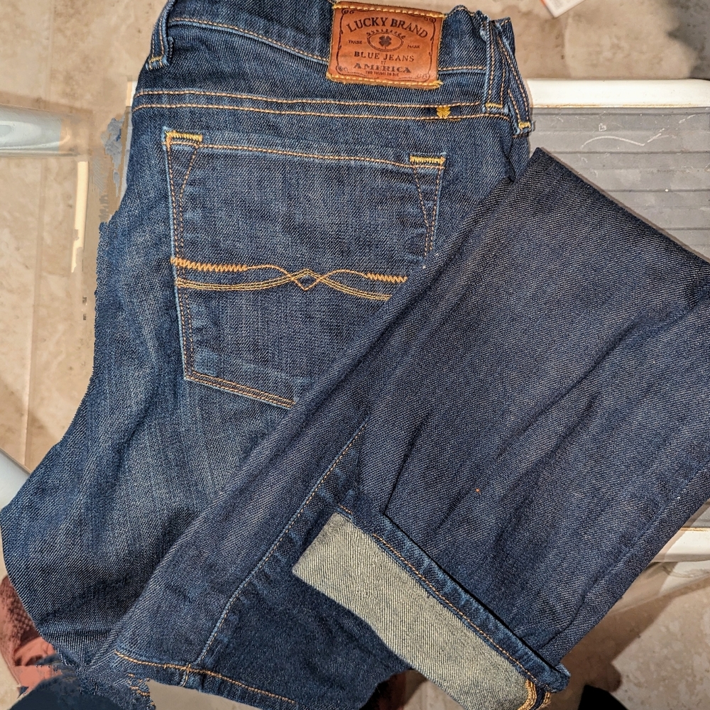 Lucky Brand Charlie Skinny Ol’ Jefferson Low Rise Jeans ~ Women’s size 6 / 28